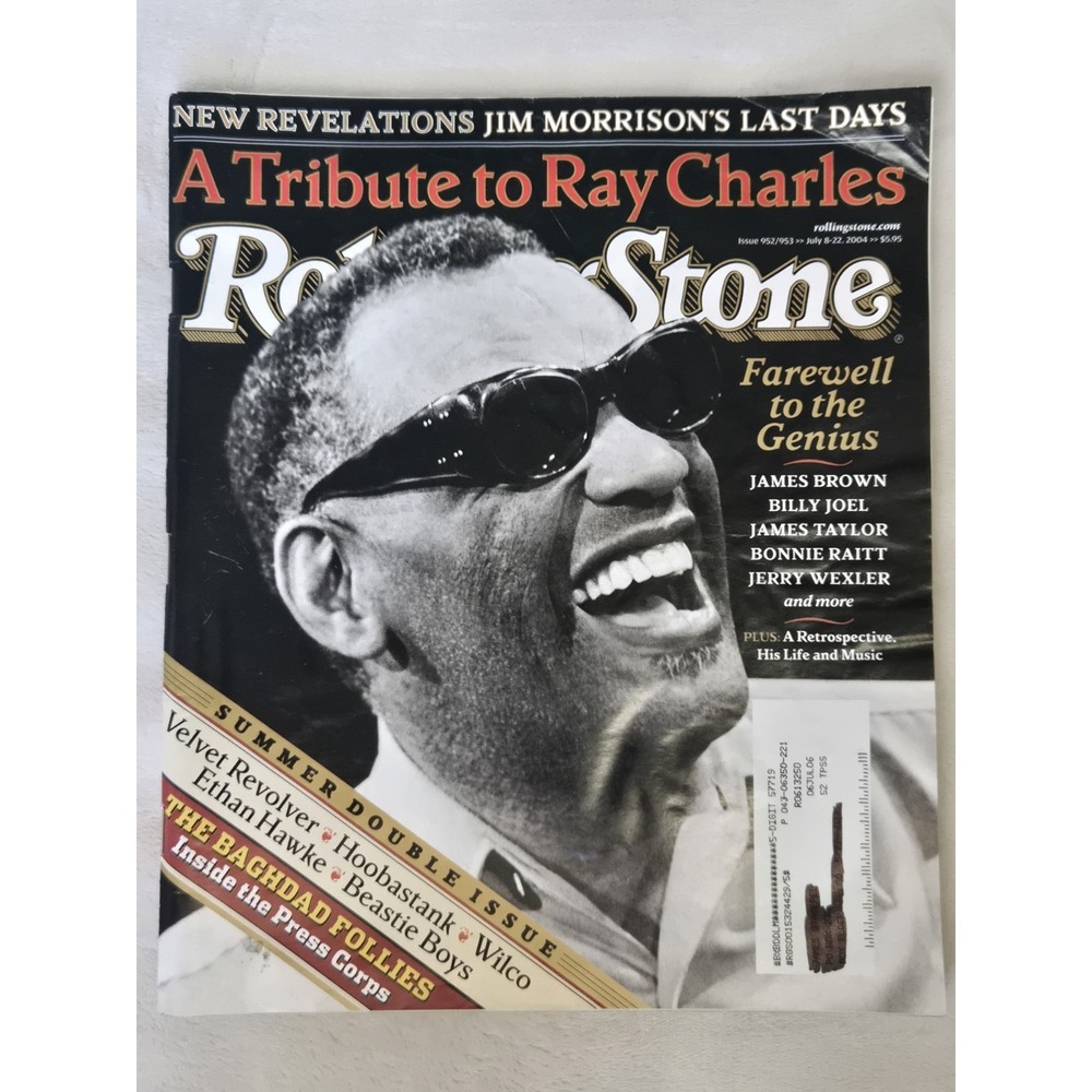Rolling Stone Summer Double Issue 952/953 July 8-22 2004 Tribute To Ray Charles